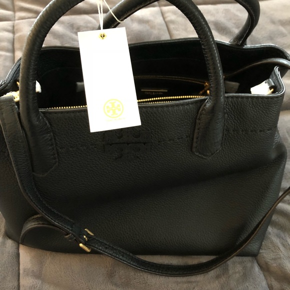Tory Burch McGraw Triple Compartment Satchel - Picture 4 of 4